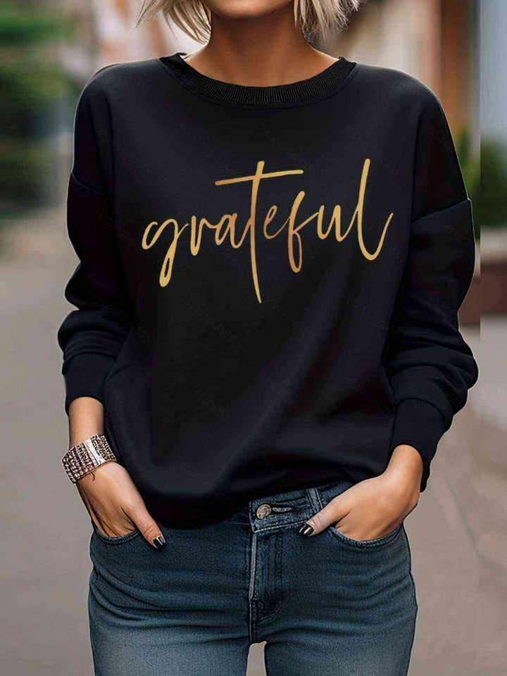 GRATEFUL Round Neck Sweatshirt | 1mrk.com