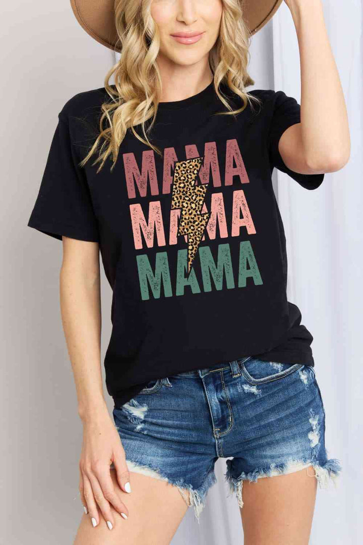 Simply Love Simply Love Full Size MAMA Graphic Cotton T-Shirt | 1mrk.com