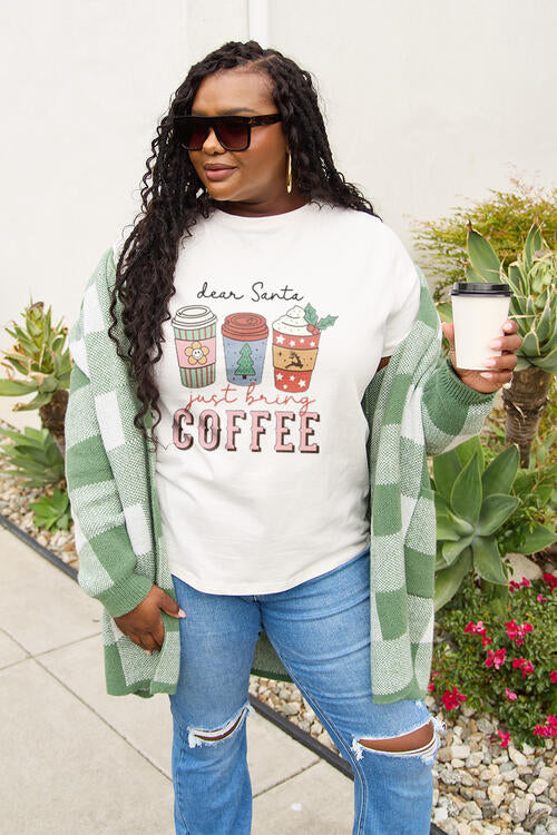 Simply Love Full Size COFFEE Graphic Short Sleeve T-Shirt | 1mrk.com