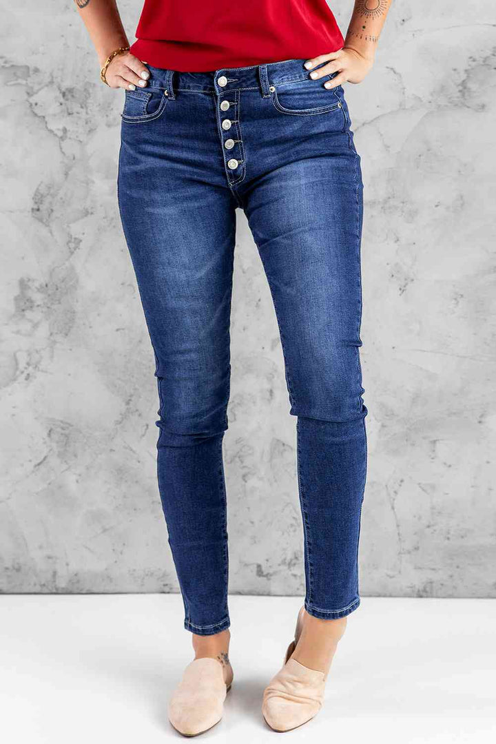 Baeful What You Want Button Fly Pocket Jeans | 1mrk.com