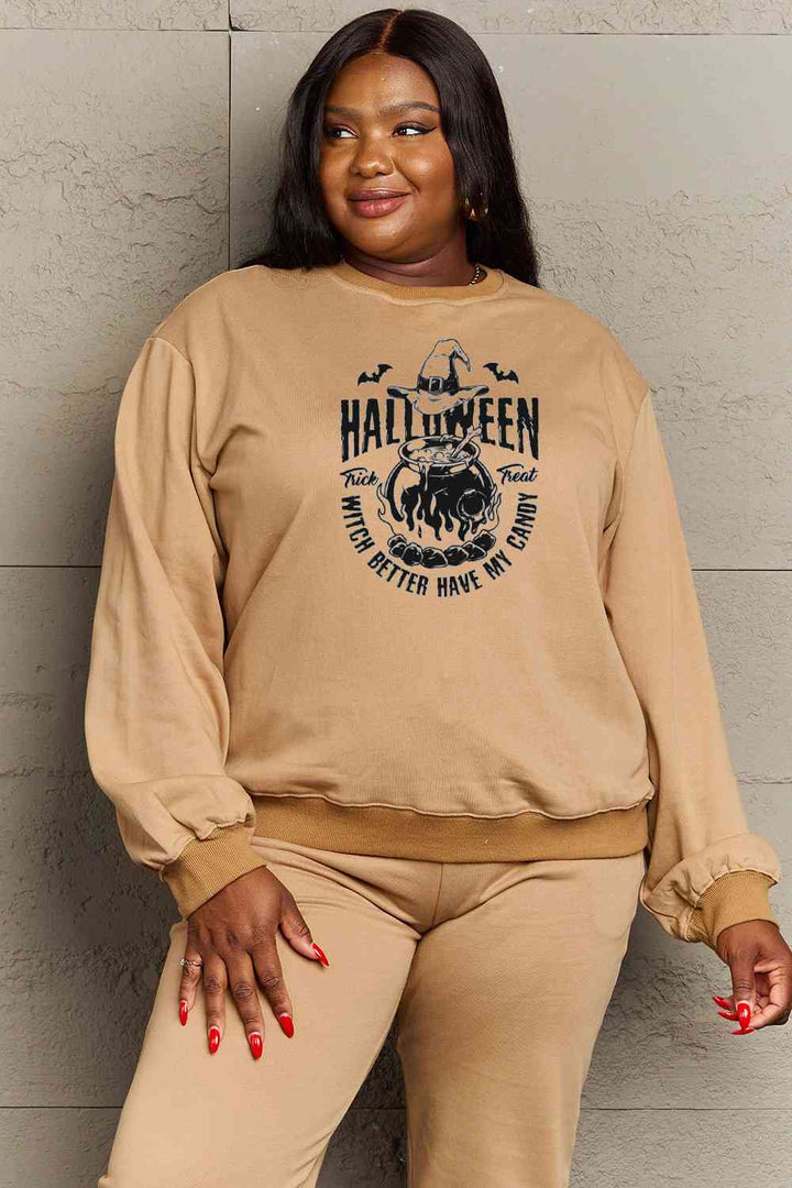 Simply Love Full Size Graphic Round Neck Sweatshirt |1mrk.com