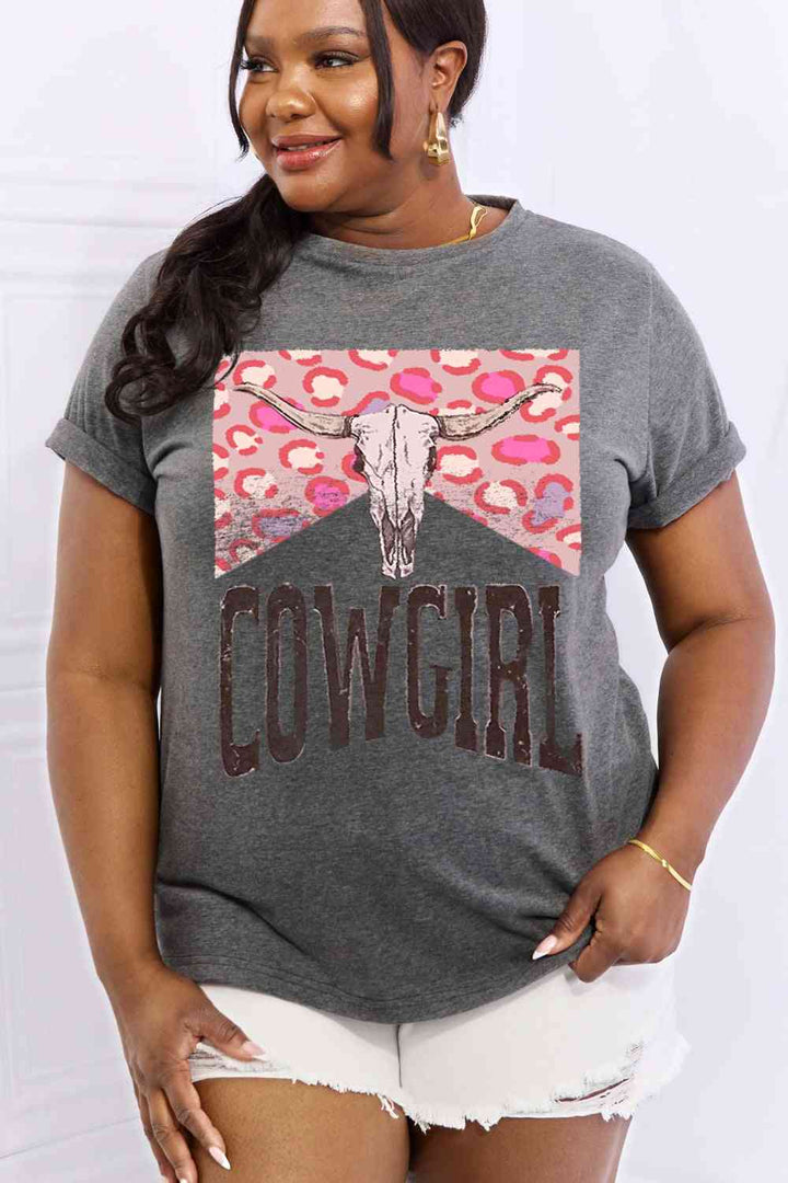 Simply Love Simply Love Full Size COWGIRL Graphic Cotton Tee | 1mrk.com