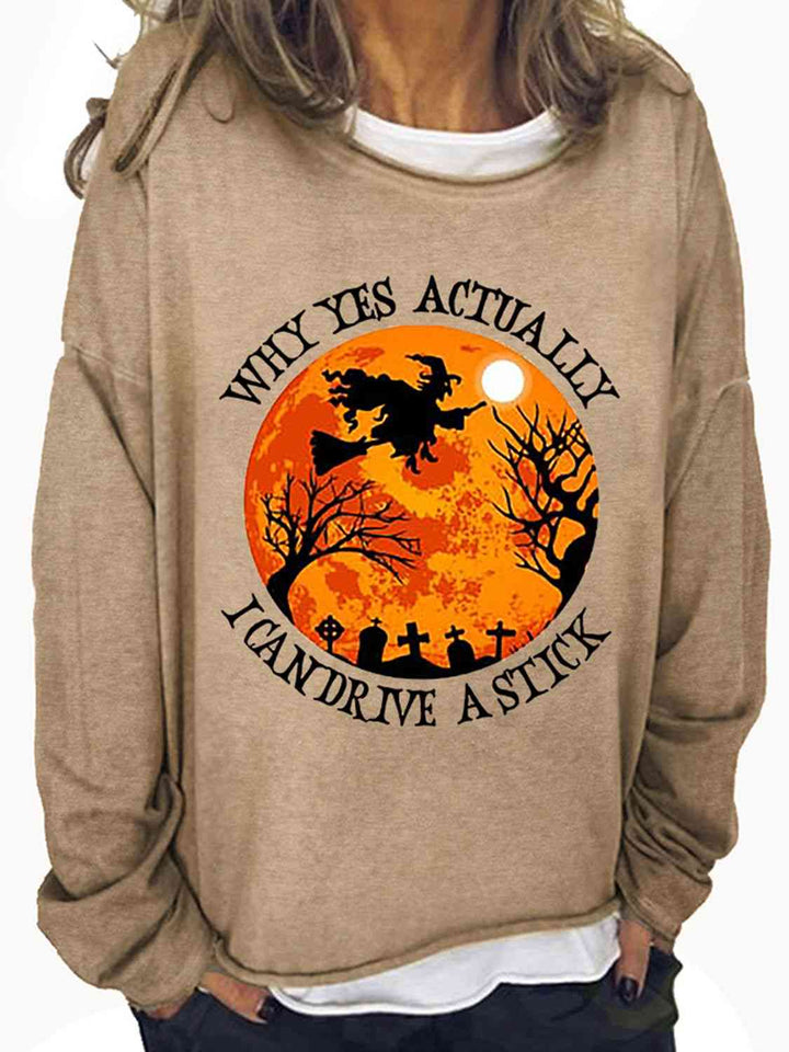 Full Size Graphic Round Neck Sweatshirt |1mrk.com