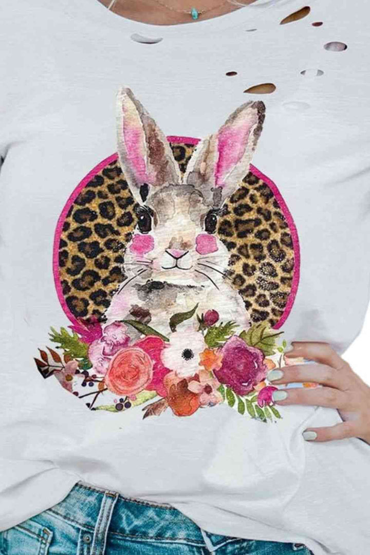 Easter Graphic Distressed Tee Shirt | 1mrk.com