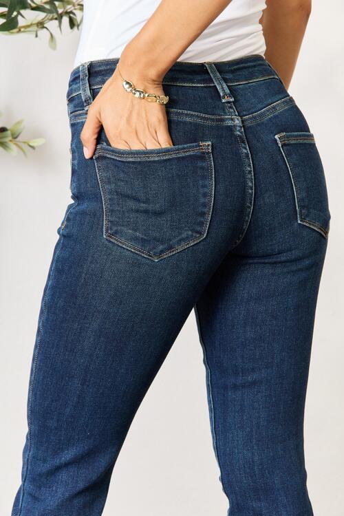 BAYEAS Full Size Raw Hem Straight Jeans | 1mrk.com
