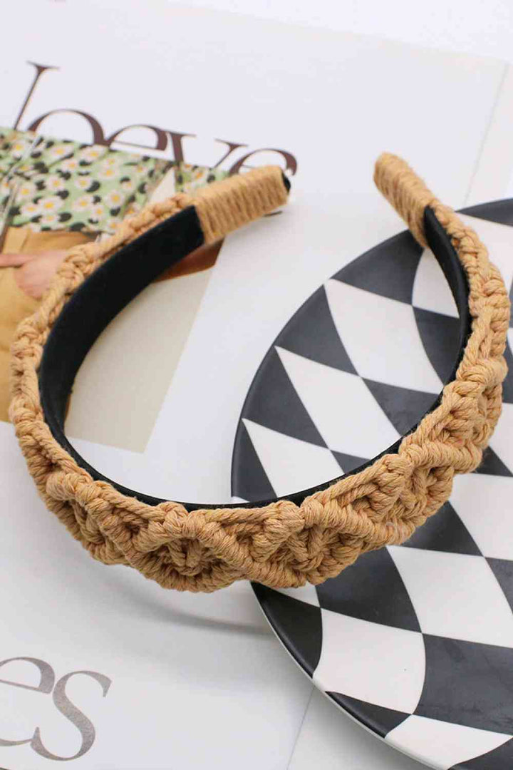 Can't Stop Your Shine Macrame Headband |1mrk.com