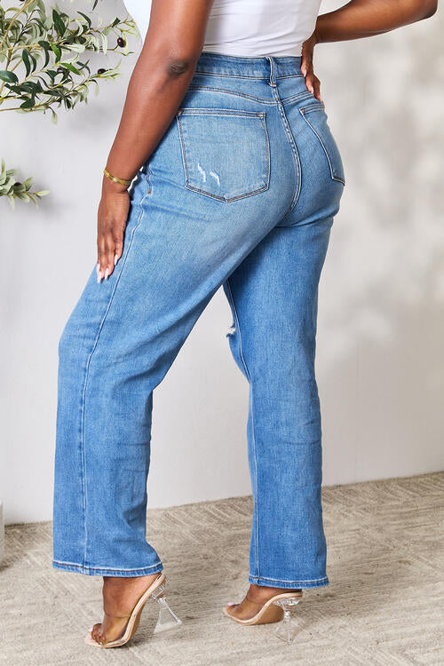 Judy Blue Full Size High Waist Distressed Jeans | 1mrk.com