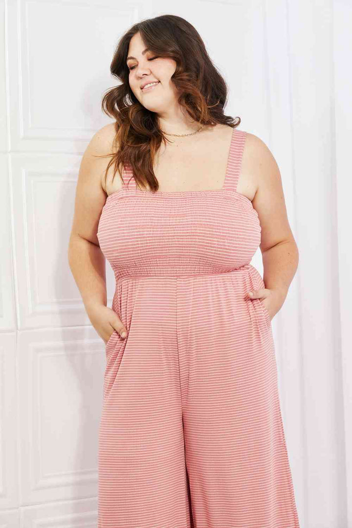 Zenana Only Exception Full Size Striped Jumpsuit | 1mrk.com