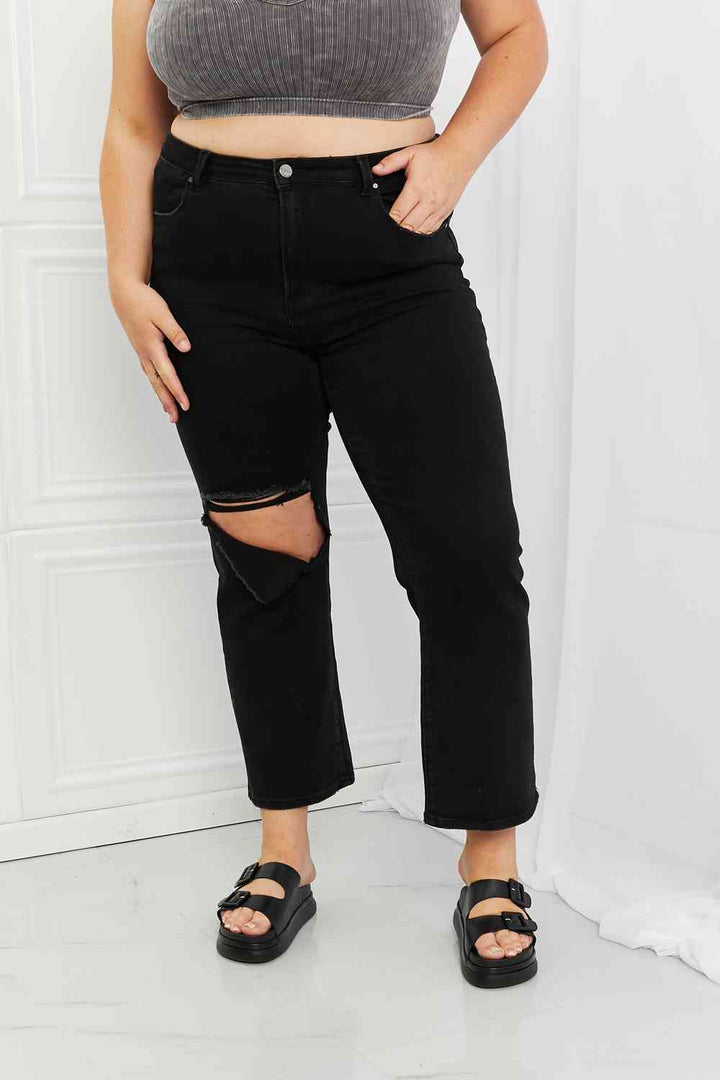 RISEN Full Size Yasmin Relaxed Distressed Jeans | 1mrk.com