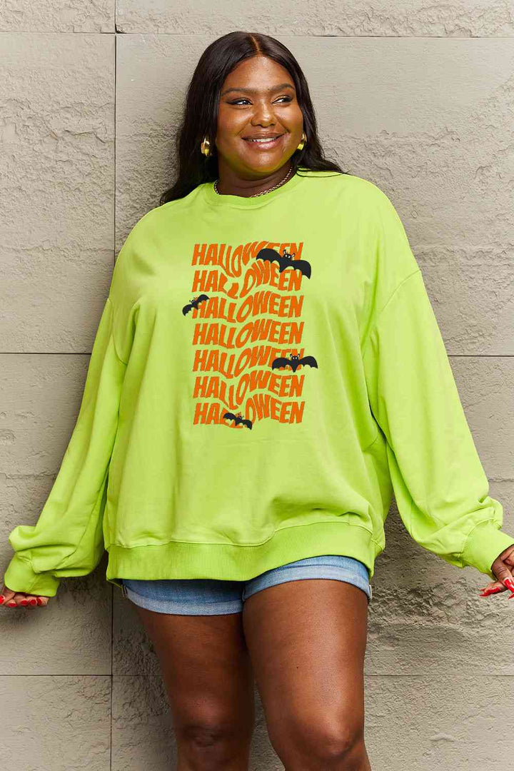 Simply Love Full Size HALLOWEEN Graphic Sweatshirt | Trendsi