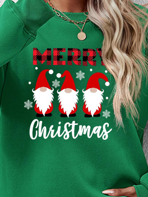 MERRY CHRISTMAS Long Sleeve Sweatshirt |1mrk.com