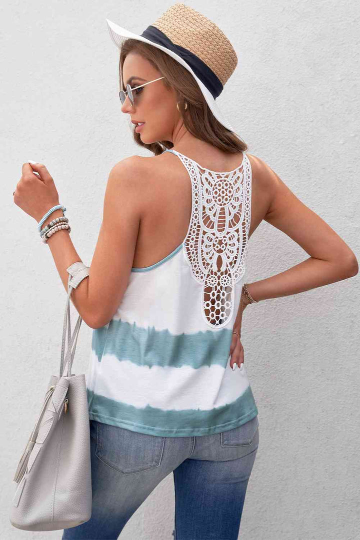 Tie-Dye Crochet Spliced Cami | 1mrk.com