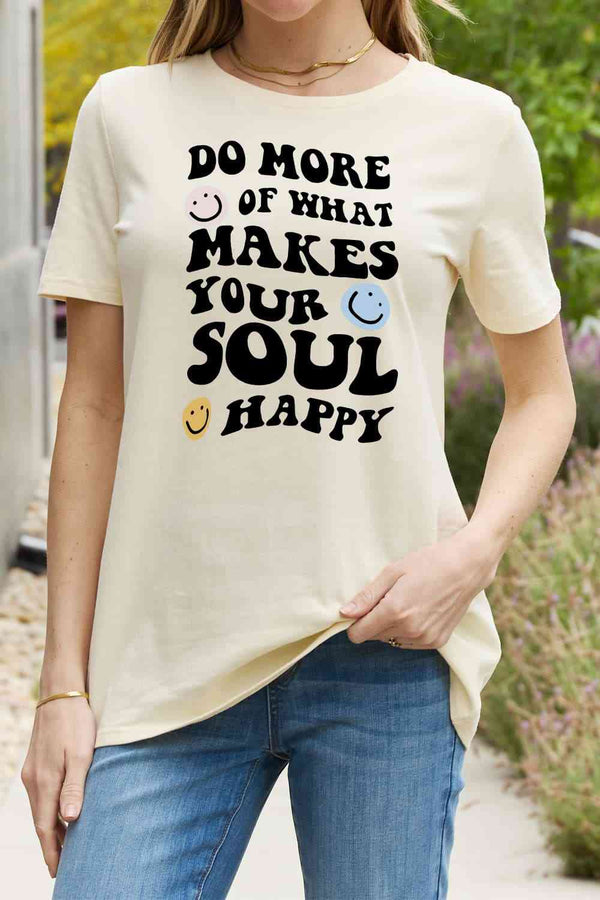 Simply Love Full Size Slogan Graphic Cotton Tee | 1mrk.com