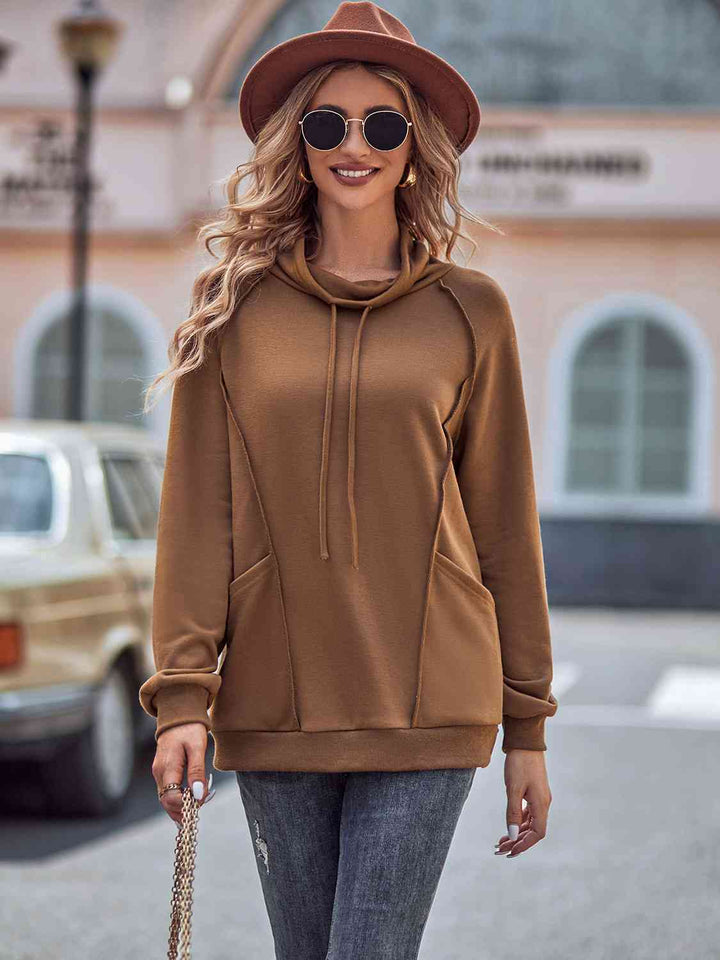 Drawstring Sweatshirt with Pockets |1mrk.com