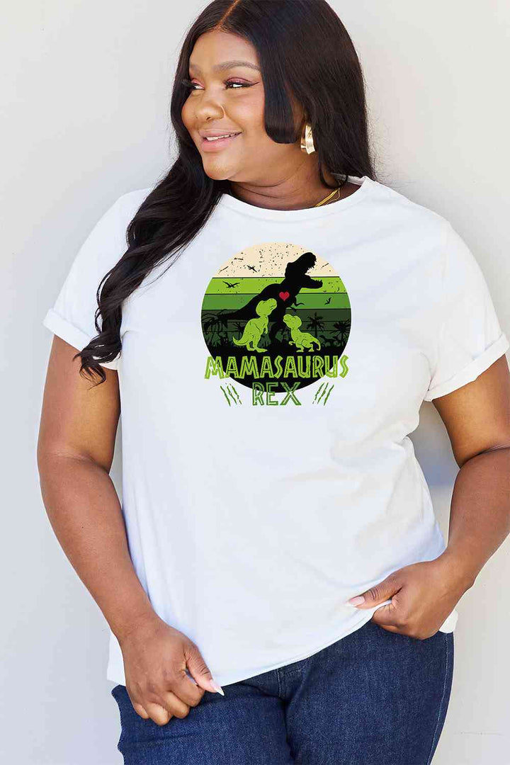 Simply Love Full Size MAMASAURUS REX Graphic T-Shirt | 1mrk.com