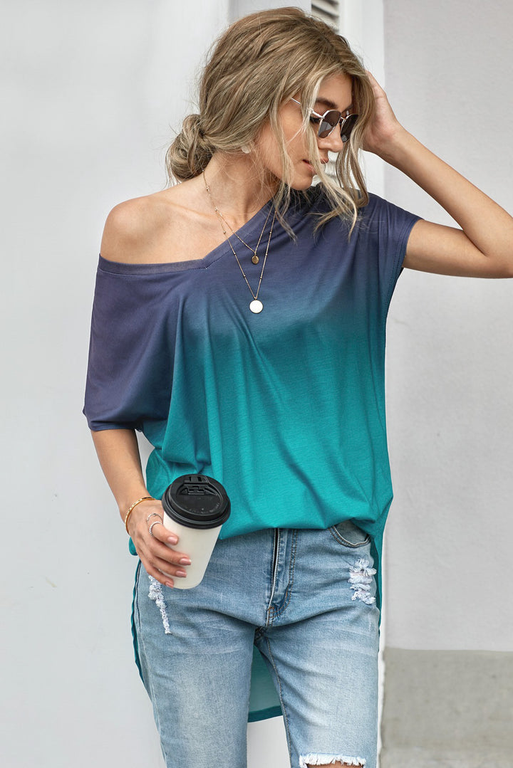 Ombre Color Block Shirt | 1mrk.com