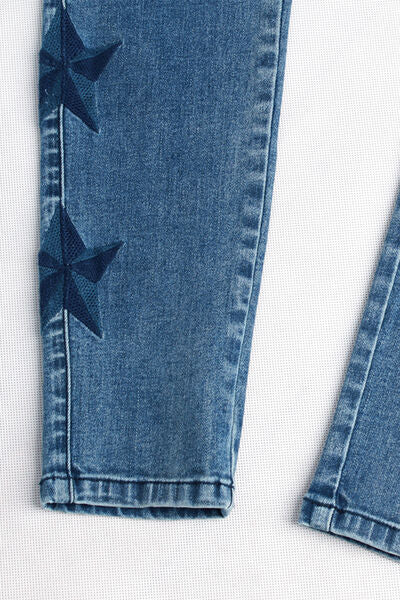 Star Pattern Skinny Jeans |1mrk.com