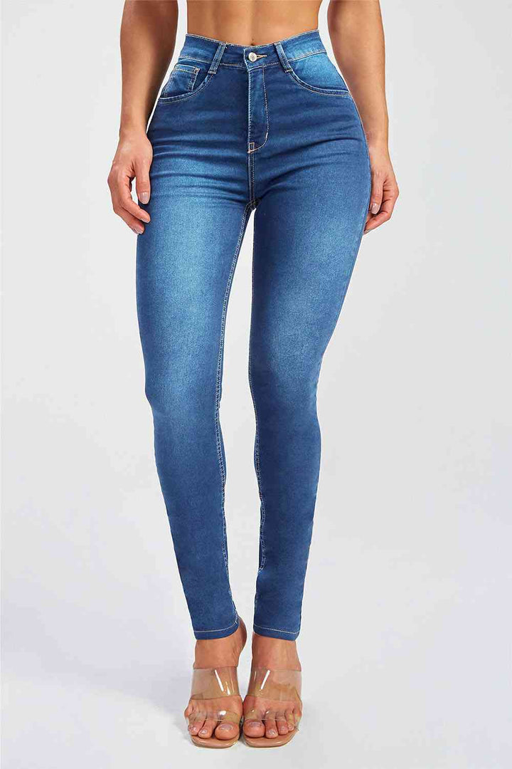 Buttoned Skinny Jeans | 1mrk.com