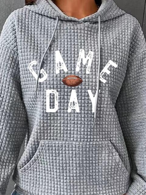 Full Size GAME DAY Graphic Drawstring Hoodie | 1mrk.com